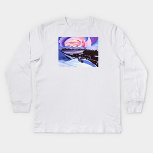 Alyeska Resort Rose Sunset Kids Long Sleeve T-Shirt